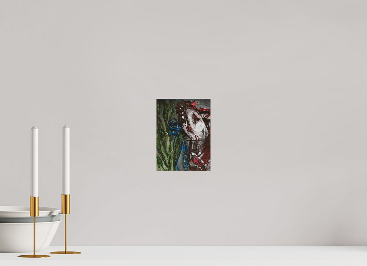 15 x 20 cm, Fine Art Print, ohne Weißrand "Angst" - Kunstdruck