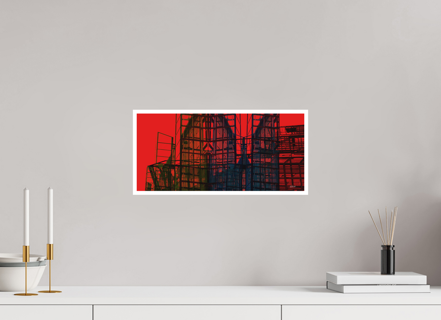 43,3 x 20 cm, Fine Art Print, 1 cm Weißrand "Skeleton Mountain (wide)" - Fine Art Print