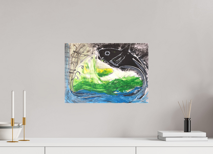 42,1 x 30 cm, Leinwandprint, matt, ohne Rahmen "Fishing for YinYang" - Leinwandprint