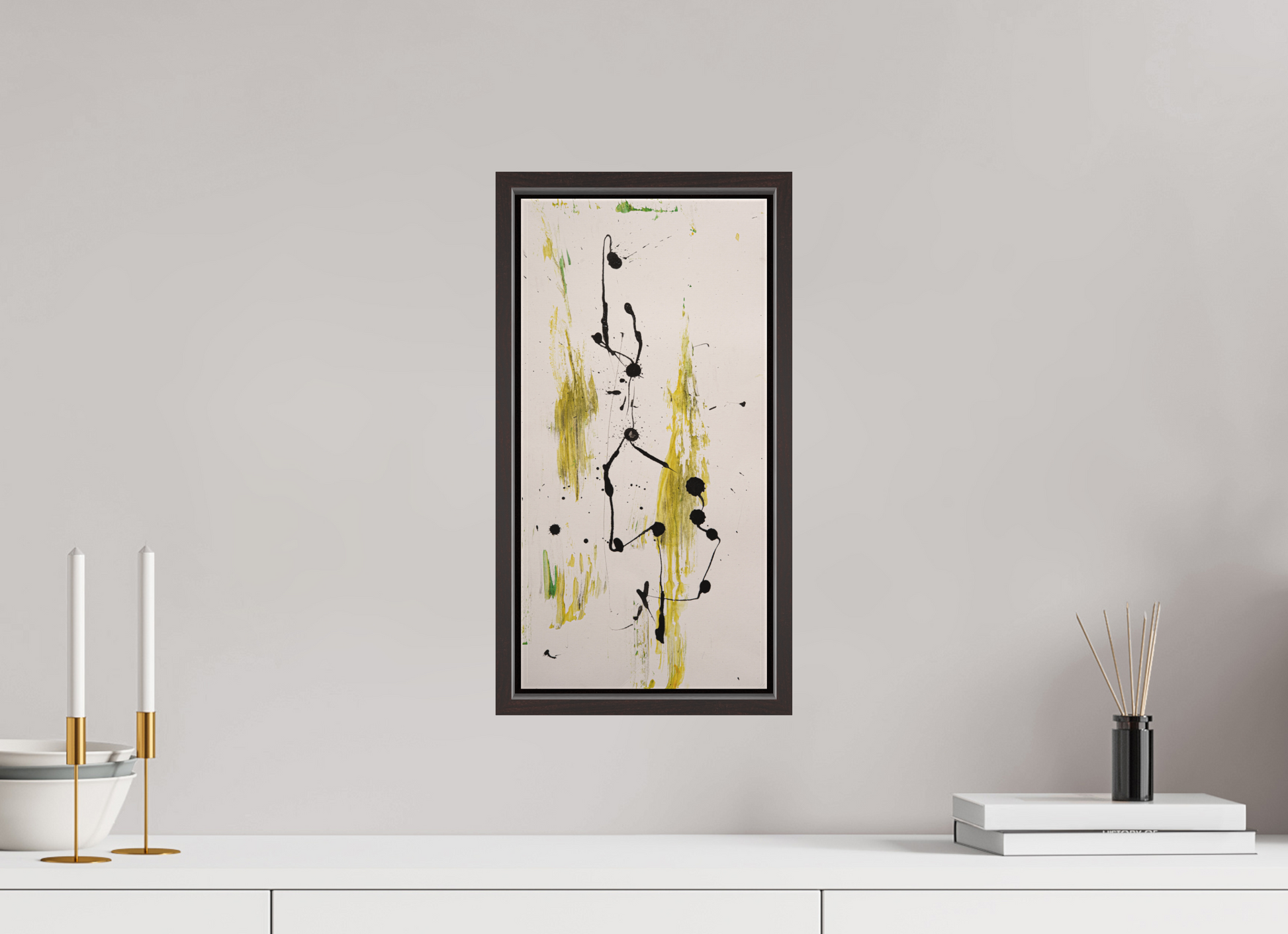 20 x 41 cm, Leinwandprint, matt, Erle braun "Drehen und wenden" - Canvasprint