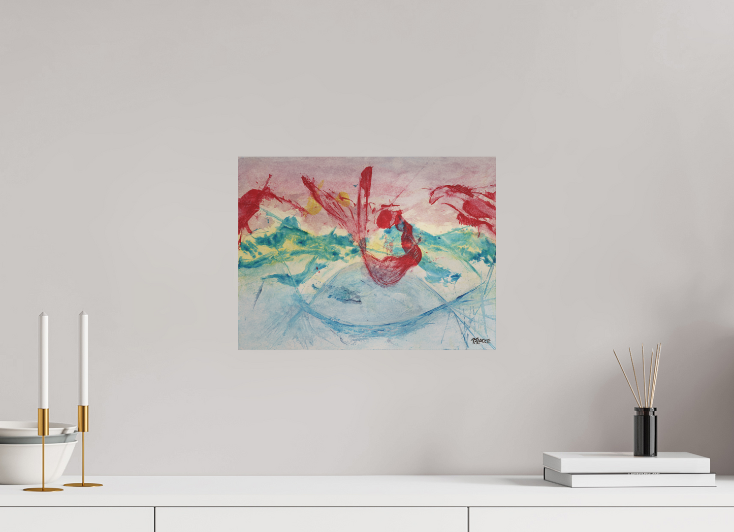 40 x 30 cm, Fine Art Print, ohne Weißrand "Mermaid in Company" - Fine Art Print