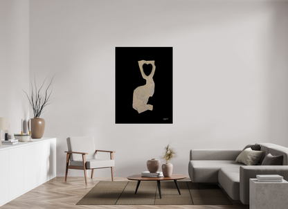 105 x 140 cm, Photo Print Under Acrylic Glass "Heart in head" - Leinwandprint