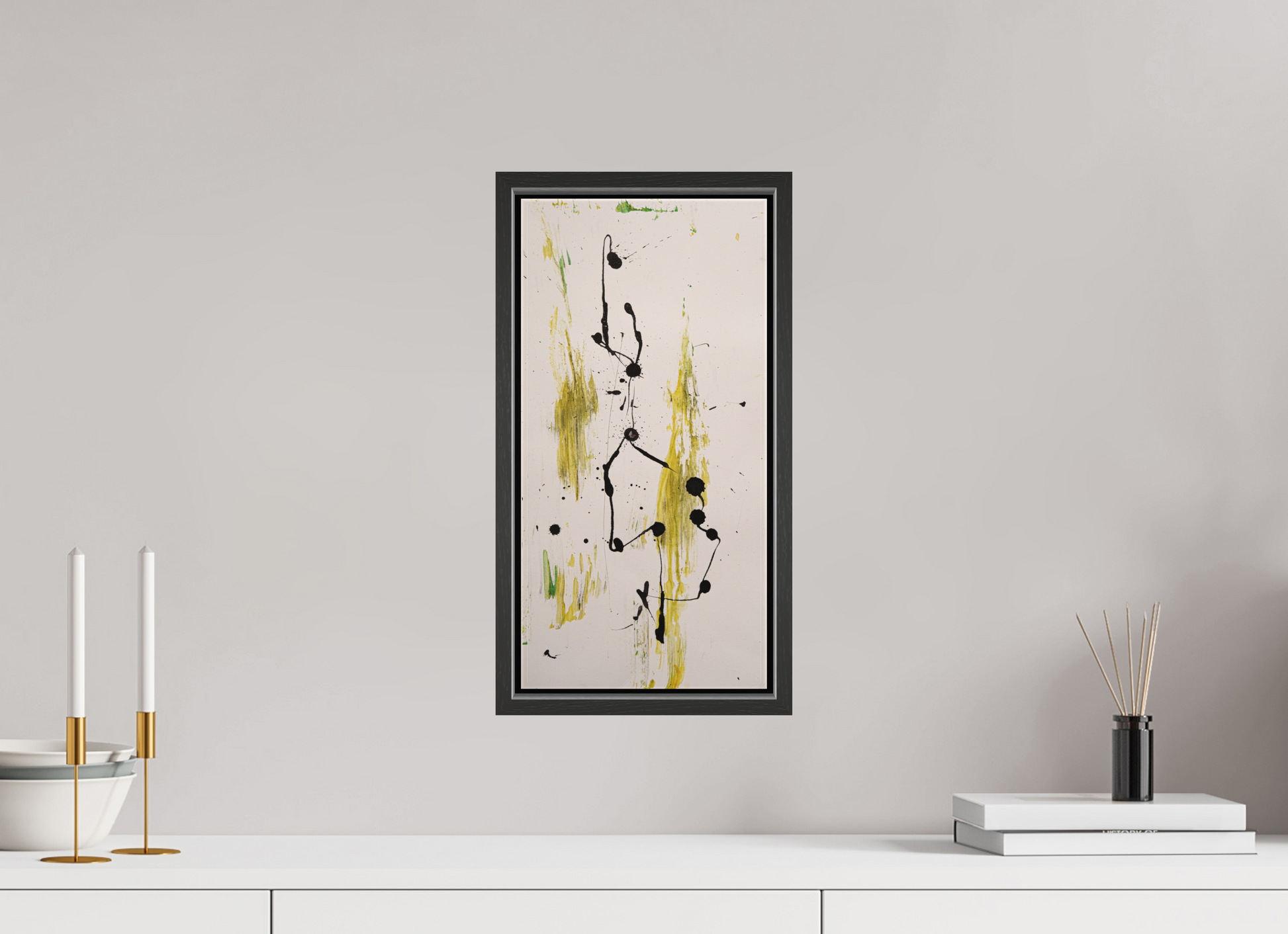 20 x 41 cm, Leinwandprint, matt, Eiche schwarz "Drehen und wenden" - Canvasprint