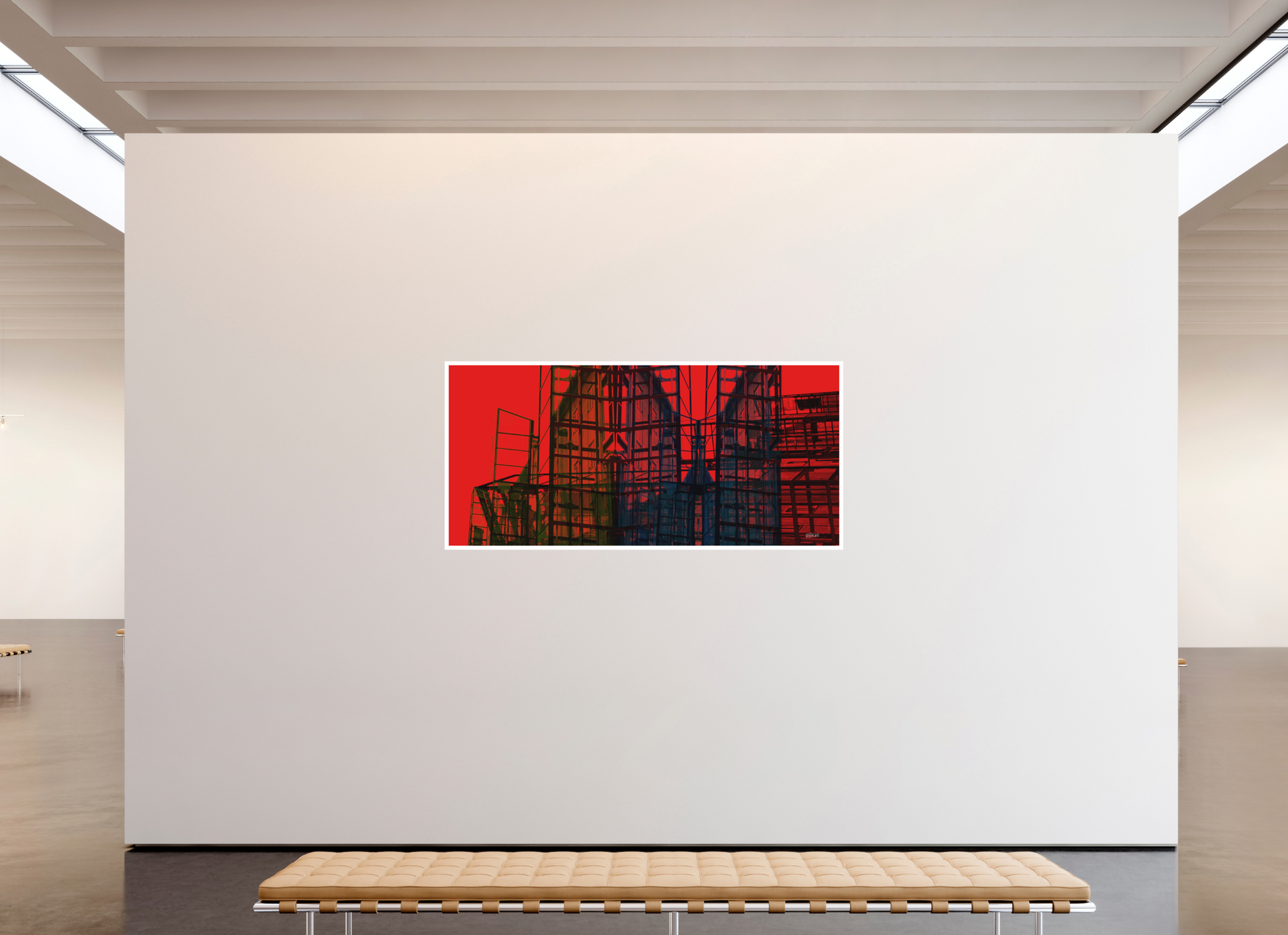 194,9 x 90 cm, Fine Art Print, 2 cm Weißrand "Skeleton Mountain (wide)" - Fine Art Print