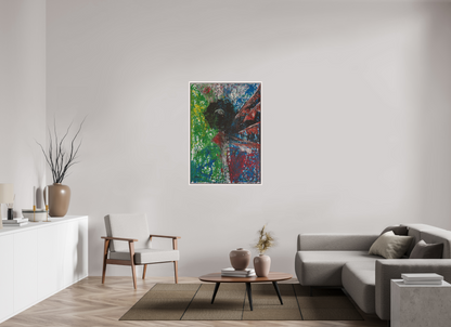80 x 115 cm, Leinwandprint, matt, Ahorn weiß "Mumbling angel" - Canvasprint
