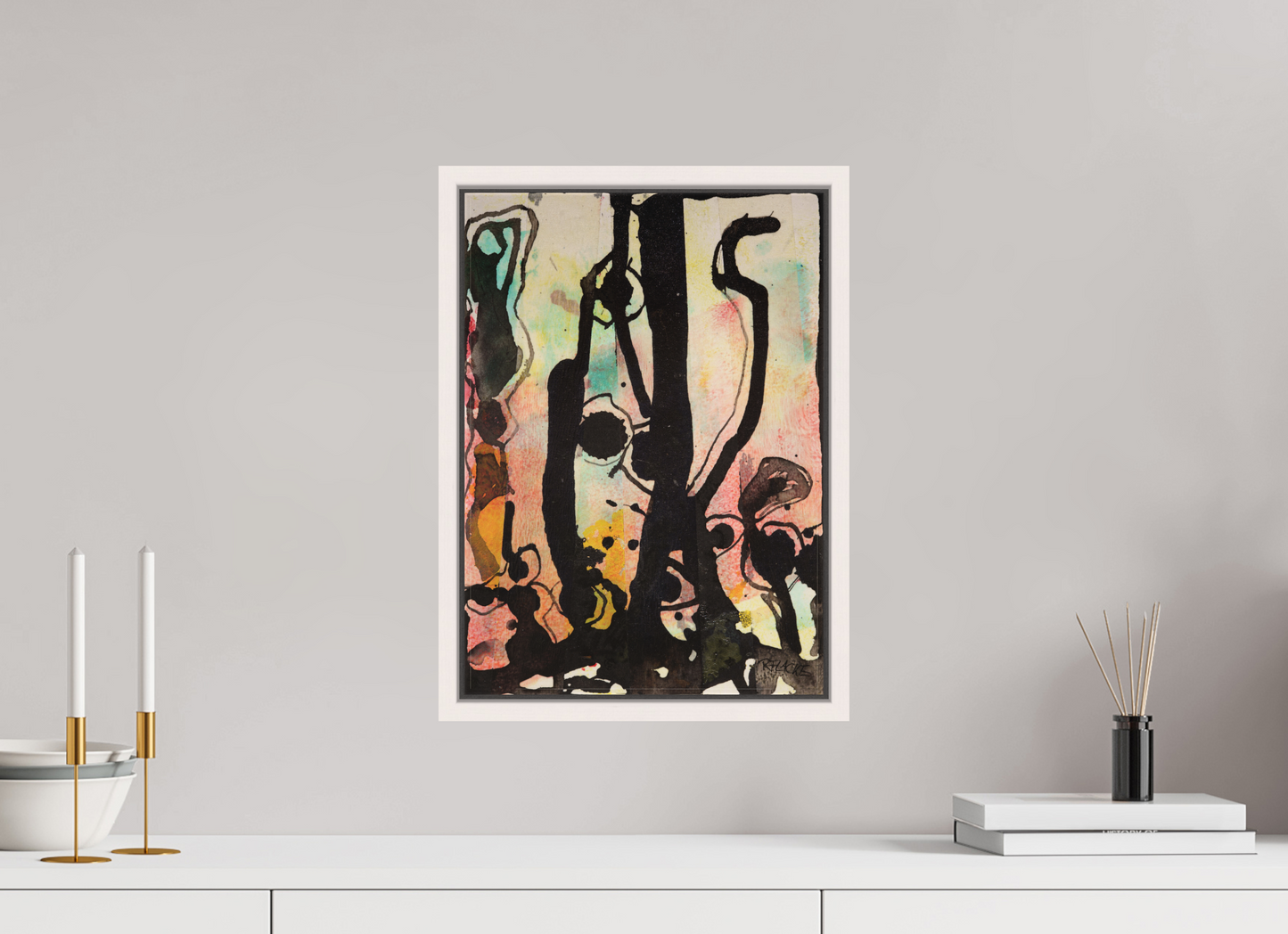 DIN A3 (29,7 x 42 cm), Leinwandprint, matt, Ahorn weiß "Cactus garden" - Canvasprint