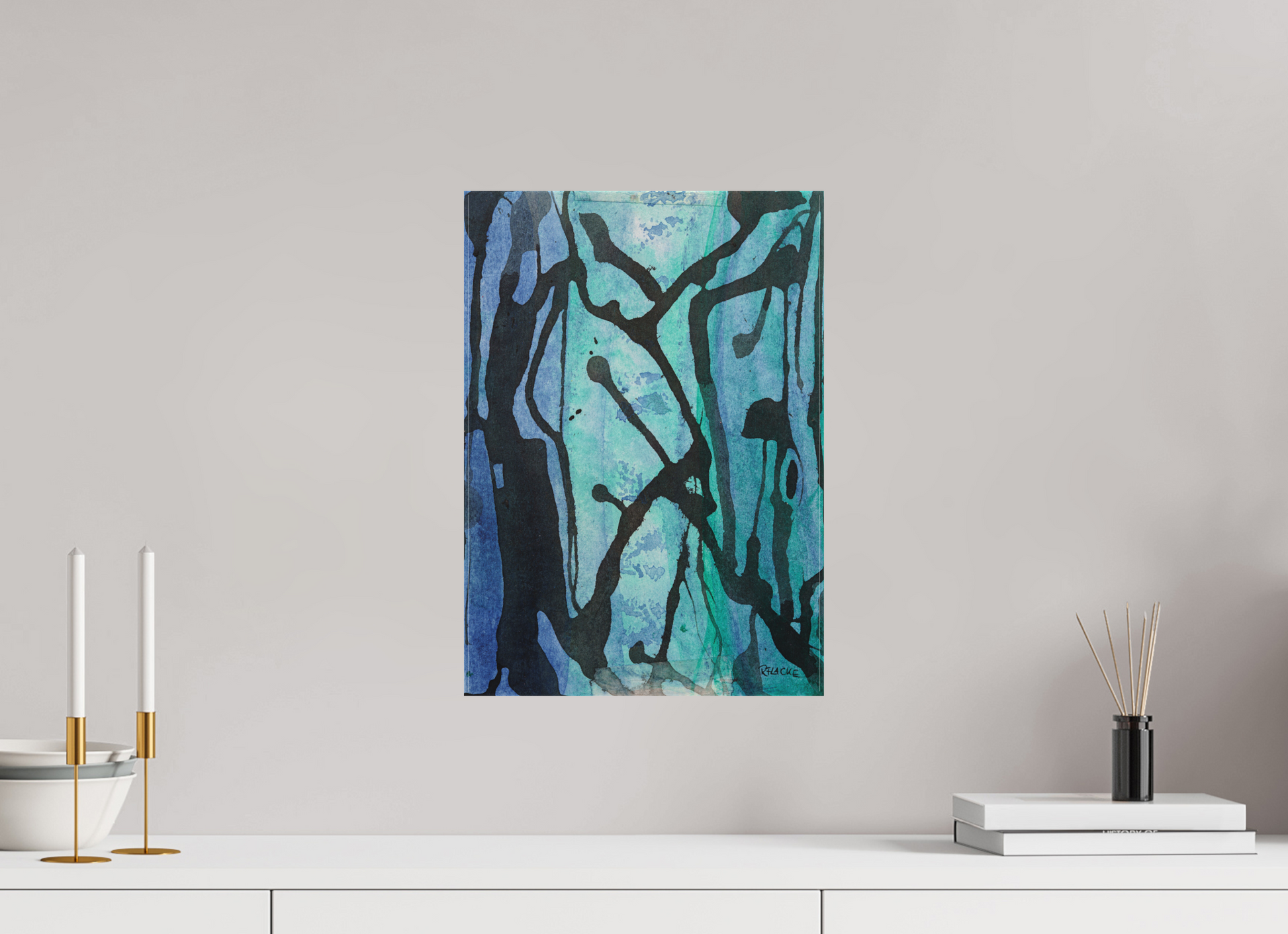 DIN A3 (29,7 x 42 cm), Leinwandprint, matt, ohne Rahmen "Underwaterrun" - Canvasprint