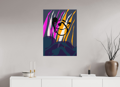 60 x 83,3 cm, Leinwandprint, matt, ohne Rahmen "Octopus Leaving" - Leinwandprint