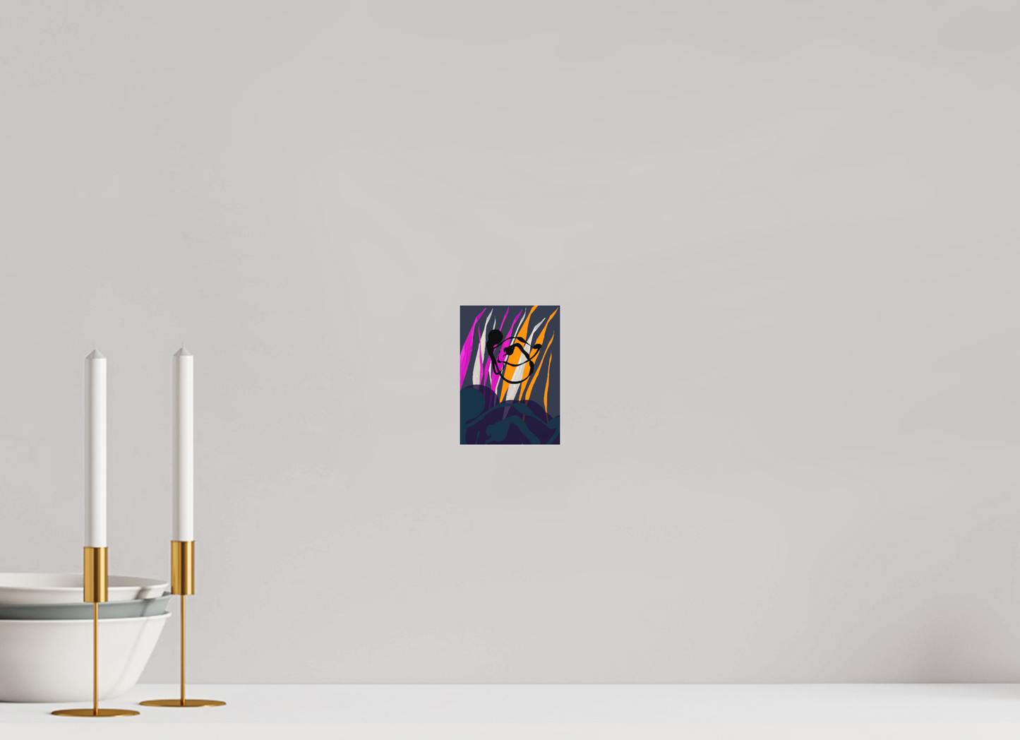 10 x 13,9 cm, Fine Art Print, ohne Weißrand "Octopus Leaving" - Fine Art Print