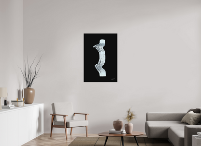 70 x 101 cm, Fine Art Print, ohne Weißrand "Zebramann" - Kunstdruck