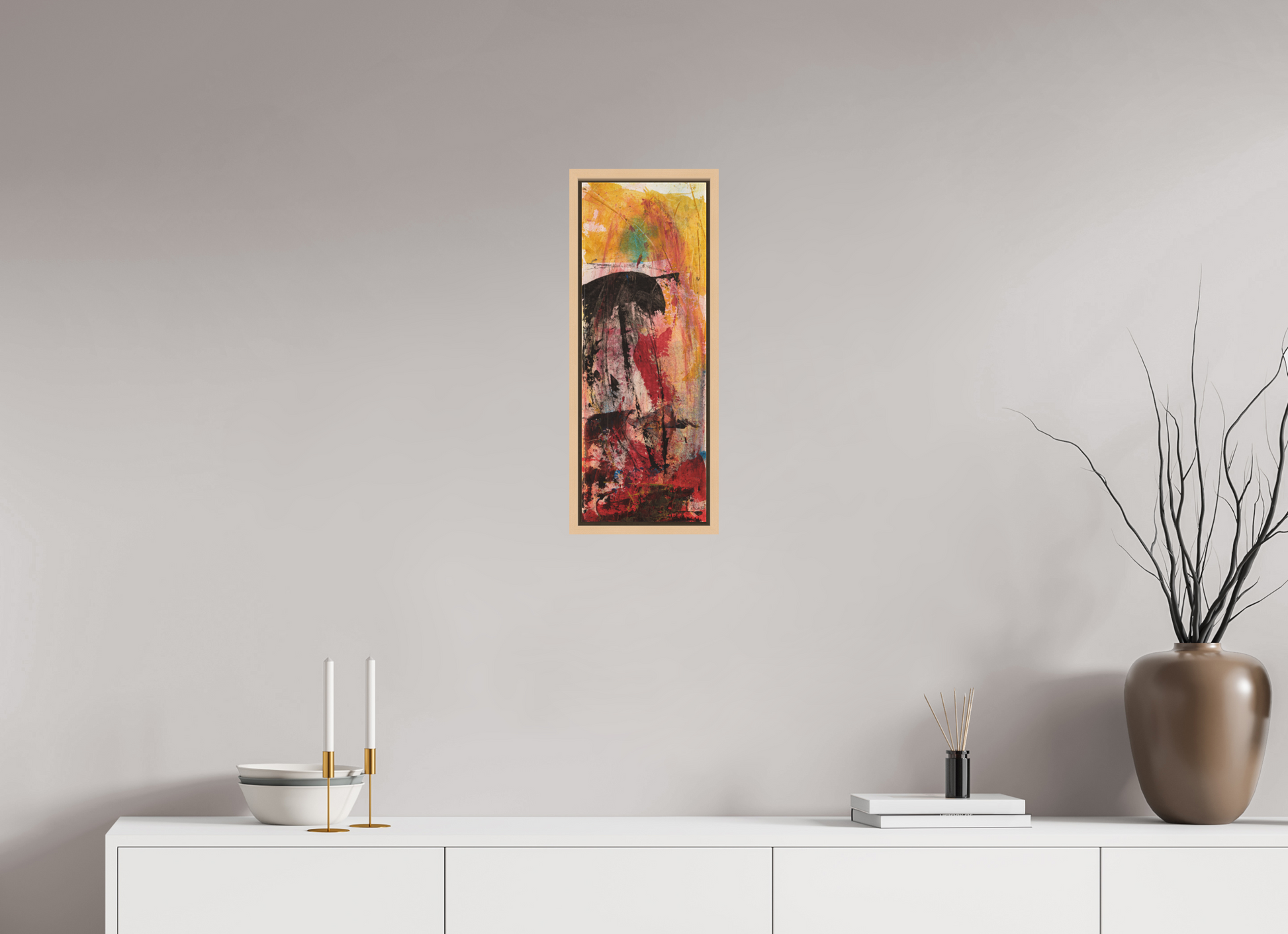 20 x 56,5 cm, Leinwandprint, matt, Ahorn natur "Asian girl" - Canvasprint (Kopie)