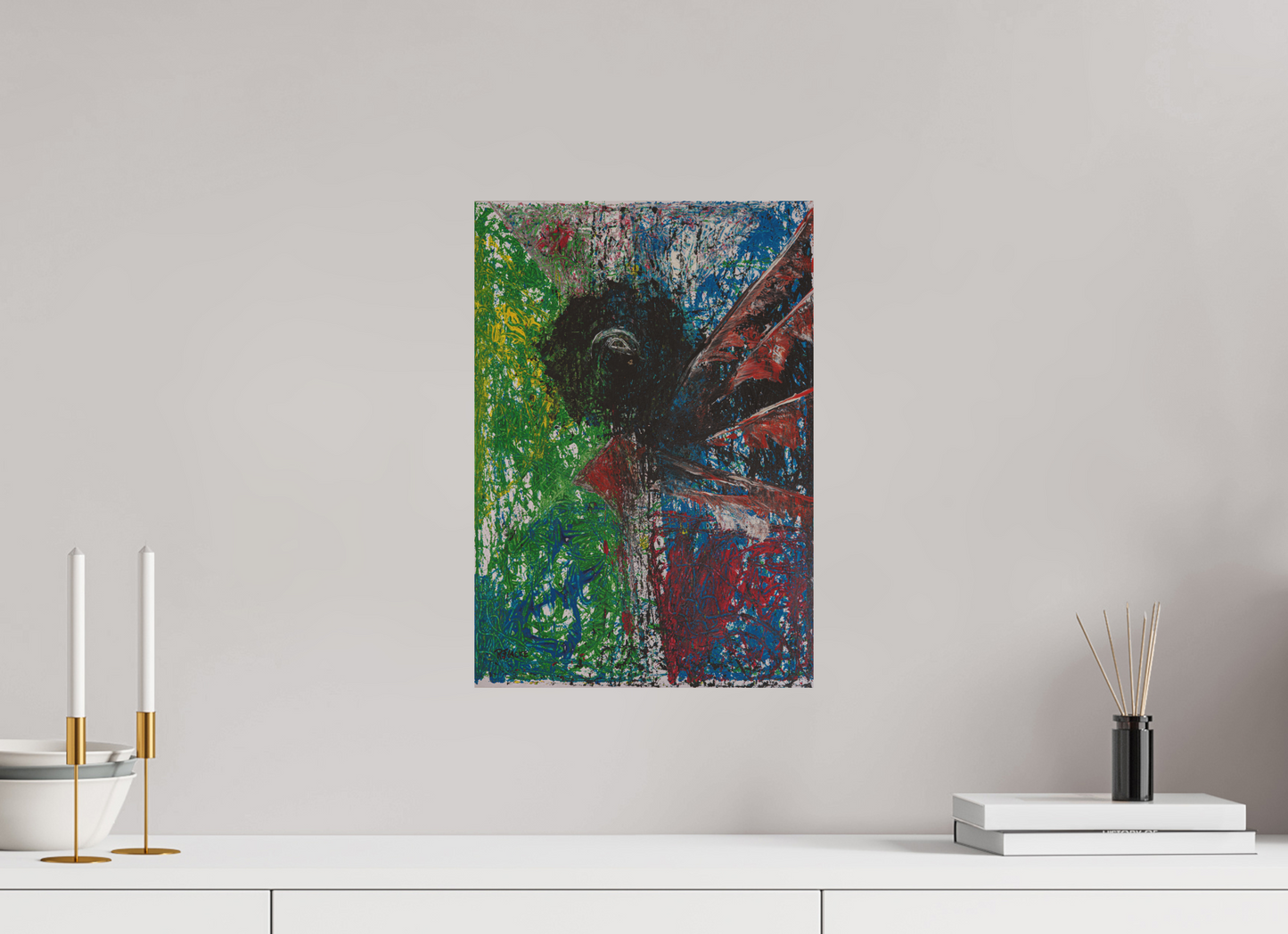 30 x 43,1 cm, Fine Art Print, ohne Weißrand "Mumbling angel" - Fine Art Print