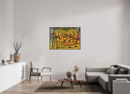 DIN A0 (118,9 x 84,1 cm), Leinwandprint, matt, Eiche schwarz "Indian summer" - Canvasprint