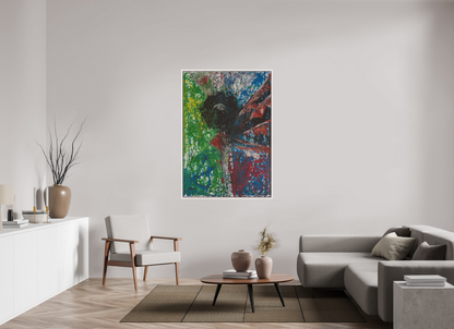 100 x 143,7 cm, Leinwandprint, matt, Ahorn weiß "Mumbling angel" - Canvasprint