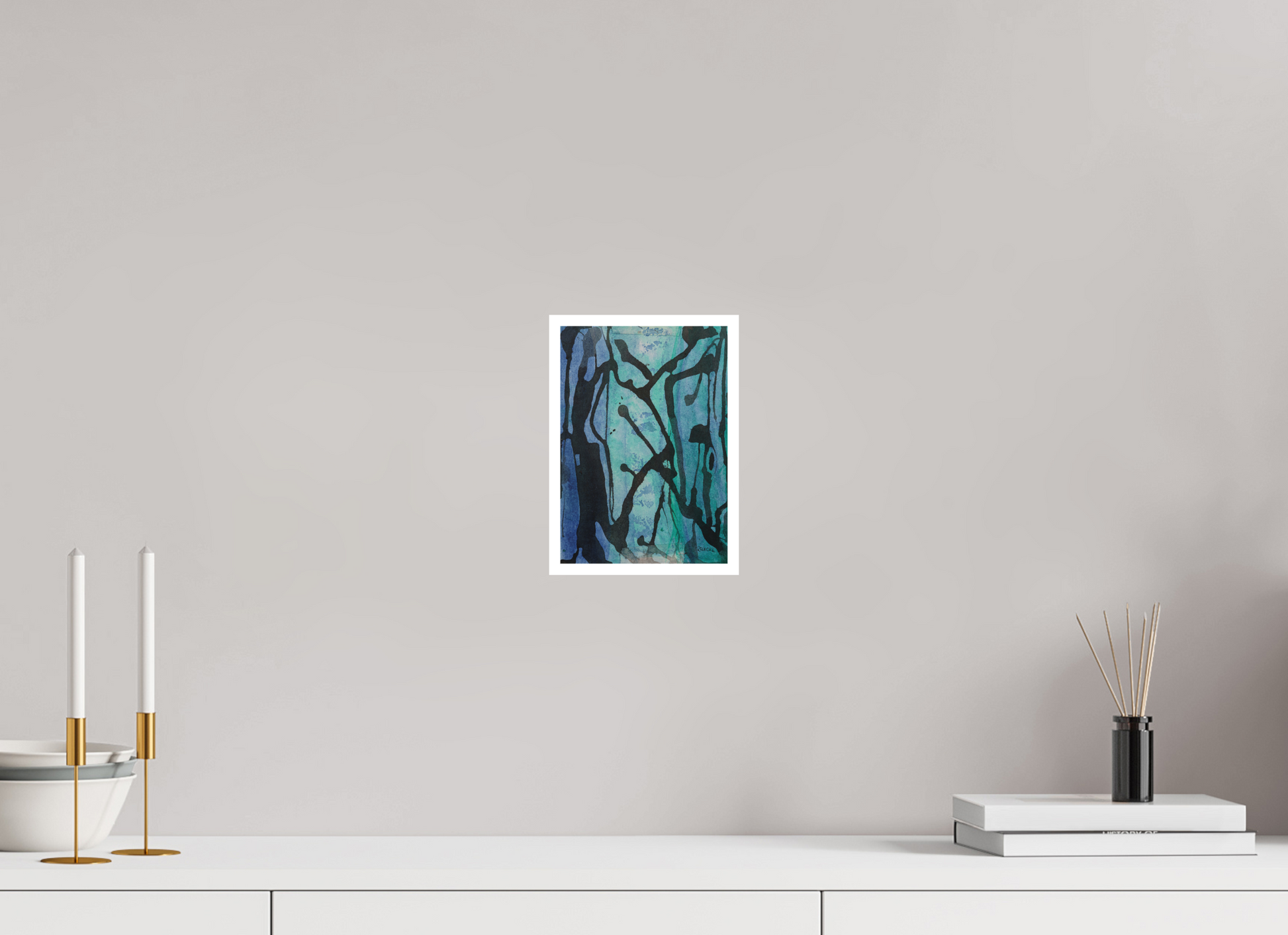 DIN A5 (14,8 x 21 cm), Fine Art Print, 1 cm Weißrand "Underwaterrun" - Fine Art Print