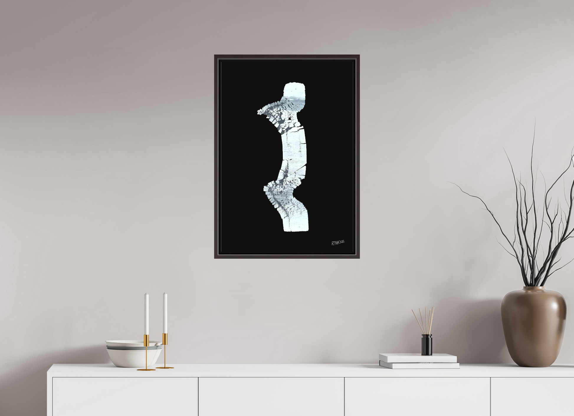 50 x 72,2 cm, Leinwandprint, matt, Erle braun "Zebraman/Dreamman" - Leinwandprint