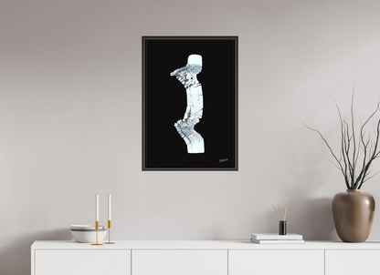 50 x 72,2 cm, Leinwandprint, matt, Erle braun "Zebraman/Dreamman" - Leinwandprint