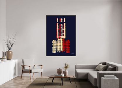 120 x 166,7 cm, Leinwandprint, matt, Erle braun "Diabolo" - Leinwandprint