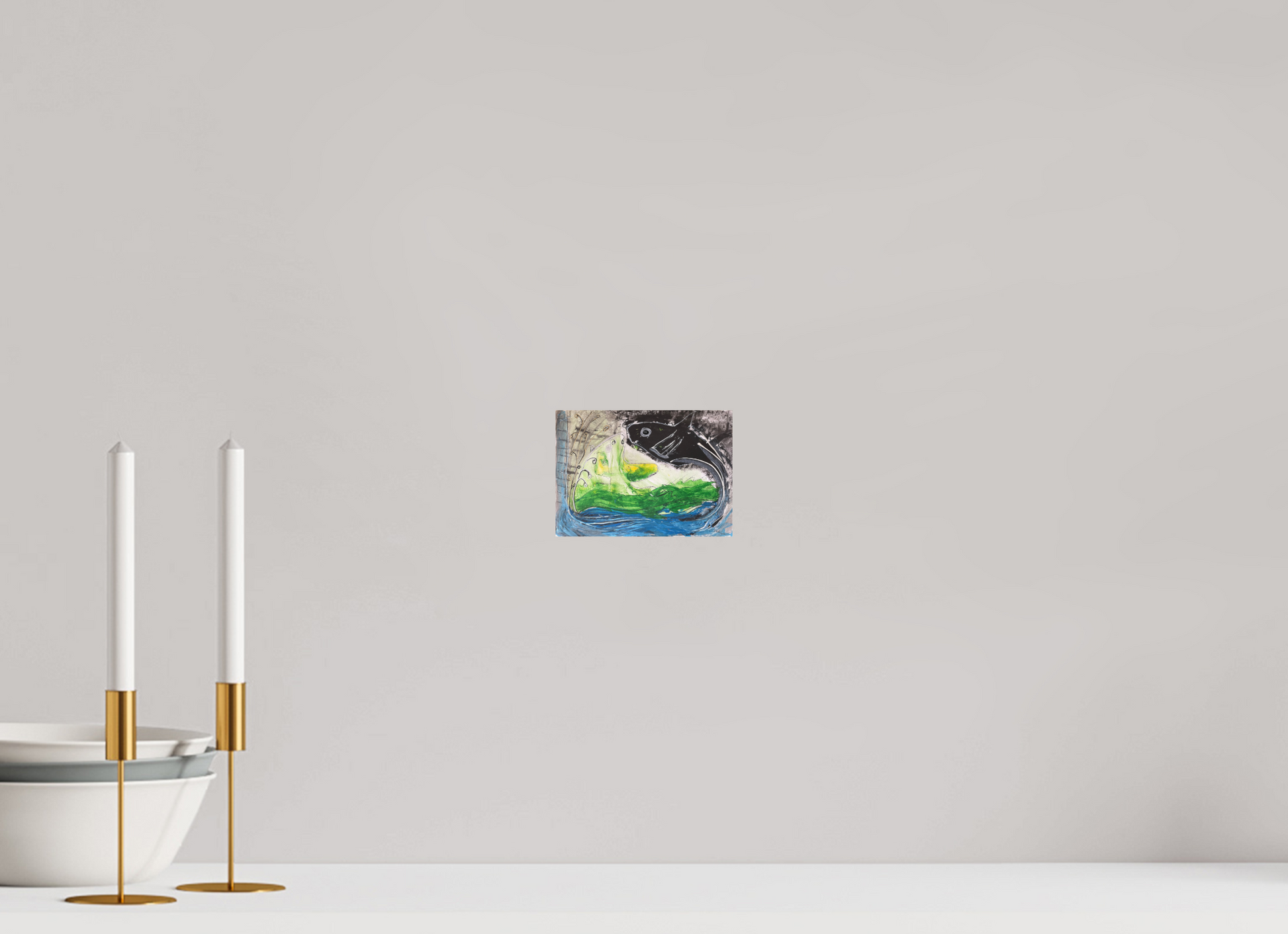 14 x 10 cm, Fine Art Print, ohne Weißrand "Fishing for YinYang" - Fine Art Print