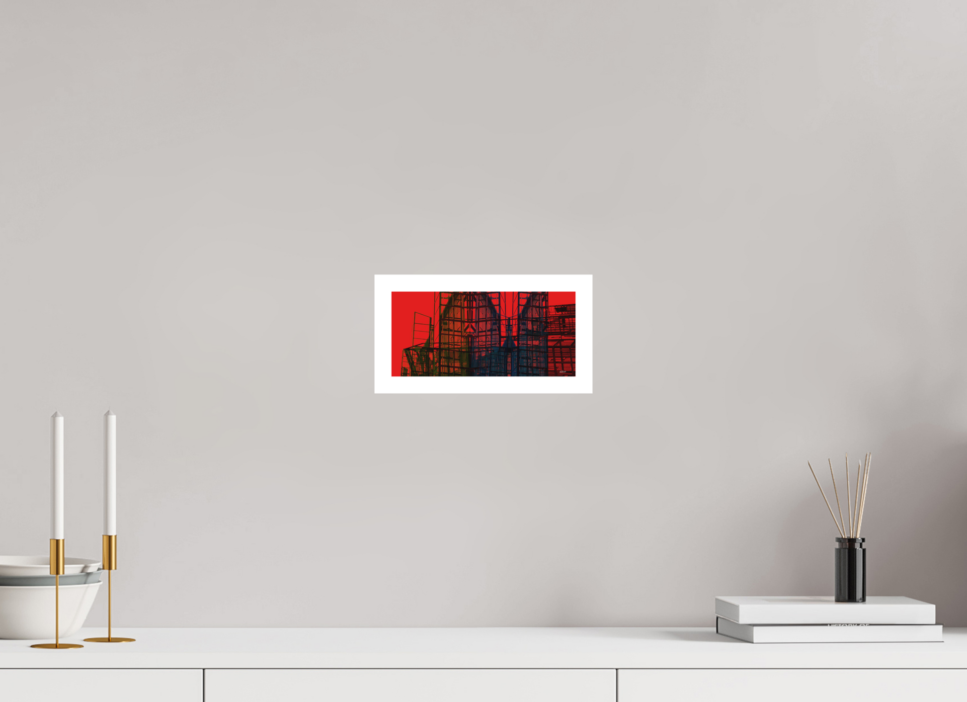 21,7 x 10 cm, Fine Art Print, 2 cm Weißrand "Skeleton Mountain (wide)" - Fine Art Print