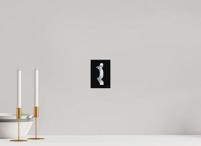 10 x 14,4 cm, Fine Art Print, ohne Weißrand "Zebramann" - Kunstdruck