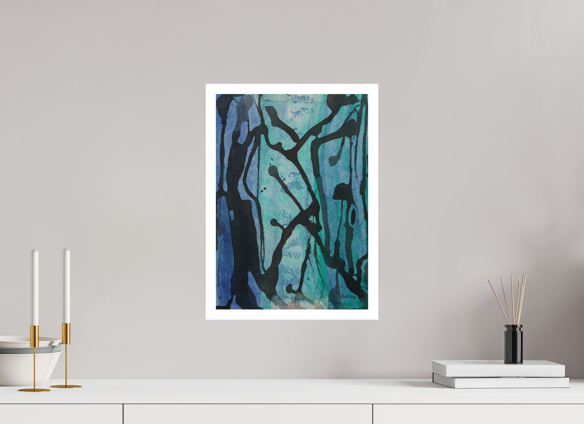 DIN A3 (29,7 x 42 cm), Fine Art Print, 2 cm Weißrand "Underwaterrun" - Fine Art Print