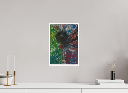 25 x 35,9 cm, Fine Art Print, 1 cm Weißrand "Mumbling angel" - Fine Art Print