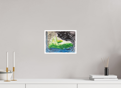 28,1 x 20 cm, Fine Art Print, 1 cm Weißrand "Fishing for YinYang" - Fine Art Print