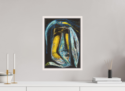DIN A3 (29,7 x 42 cm), Leinwandprint, matt, Ahorn weiß "Arrogans" - Canvasprint