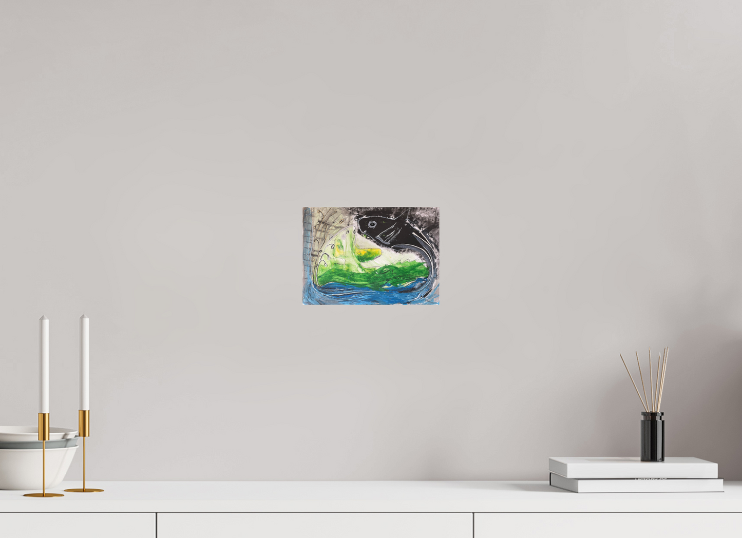 21 x 15 cm, Fine Art Print, ohne Weißrand "Fishing for YinYang" - Fine Art Print