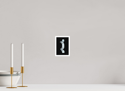 10 x 14,4 cm, Fine Art Print, 1 cm Weißrand "Zebramann" - Kunstdruck