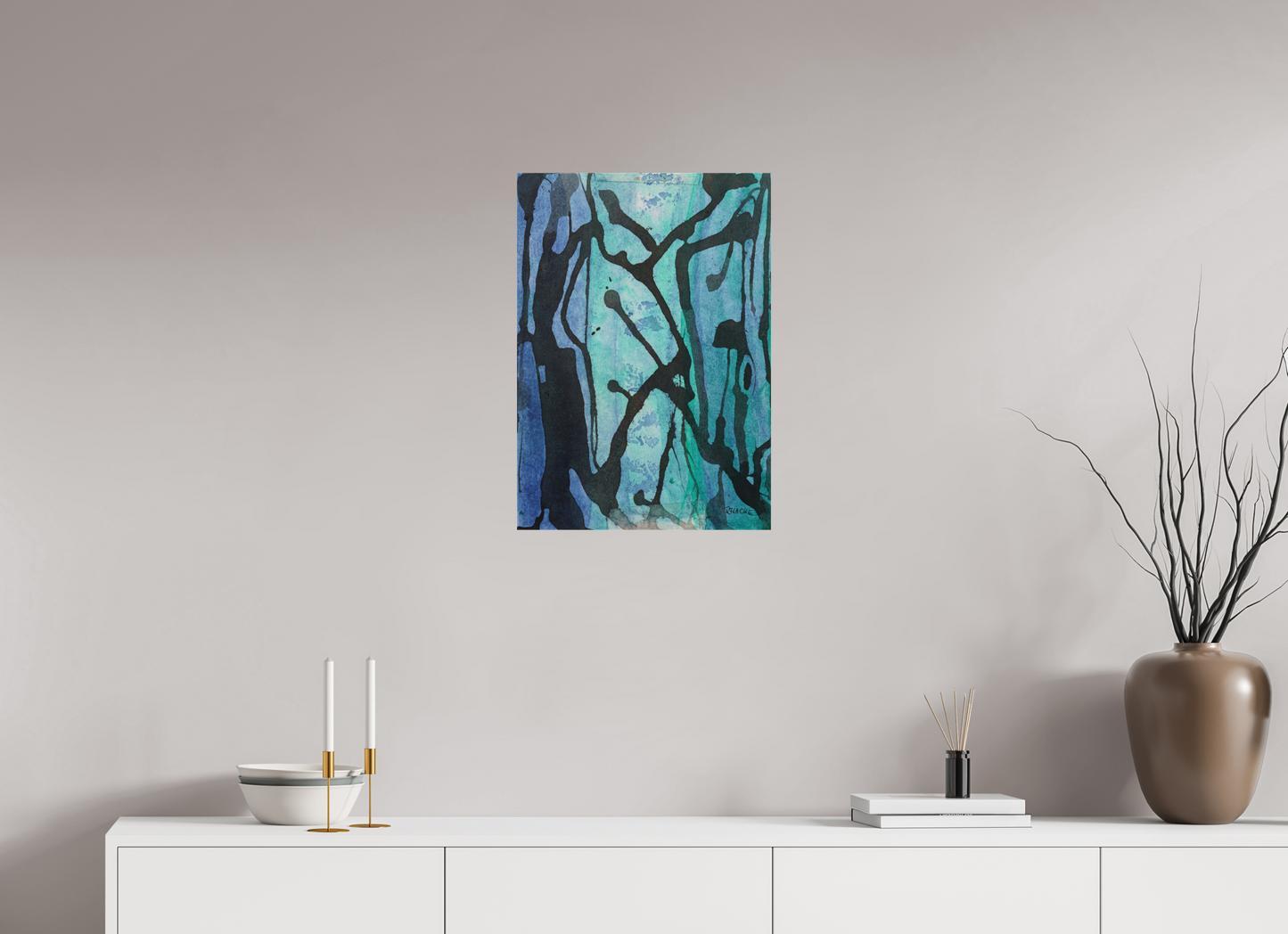 DIN A2 (42 x 59,4 cm), Leinwandprint, matt, ohne Rahmen "Underwaterrun" - Canvasprint