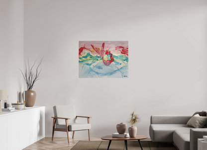 100 x 75 cm, Fine Art Print, ohne Weißrand "Mermaid in Company" - Fine Art Print