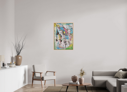 DIN A1 (59,4 x 84,1 cm), Leinwandprint, matt, Ahorn natur "Swordfish" - Canvasprint