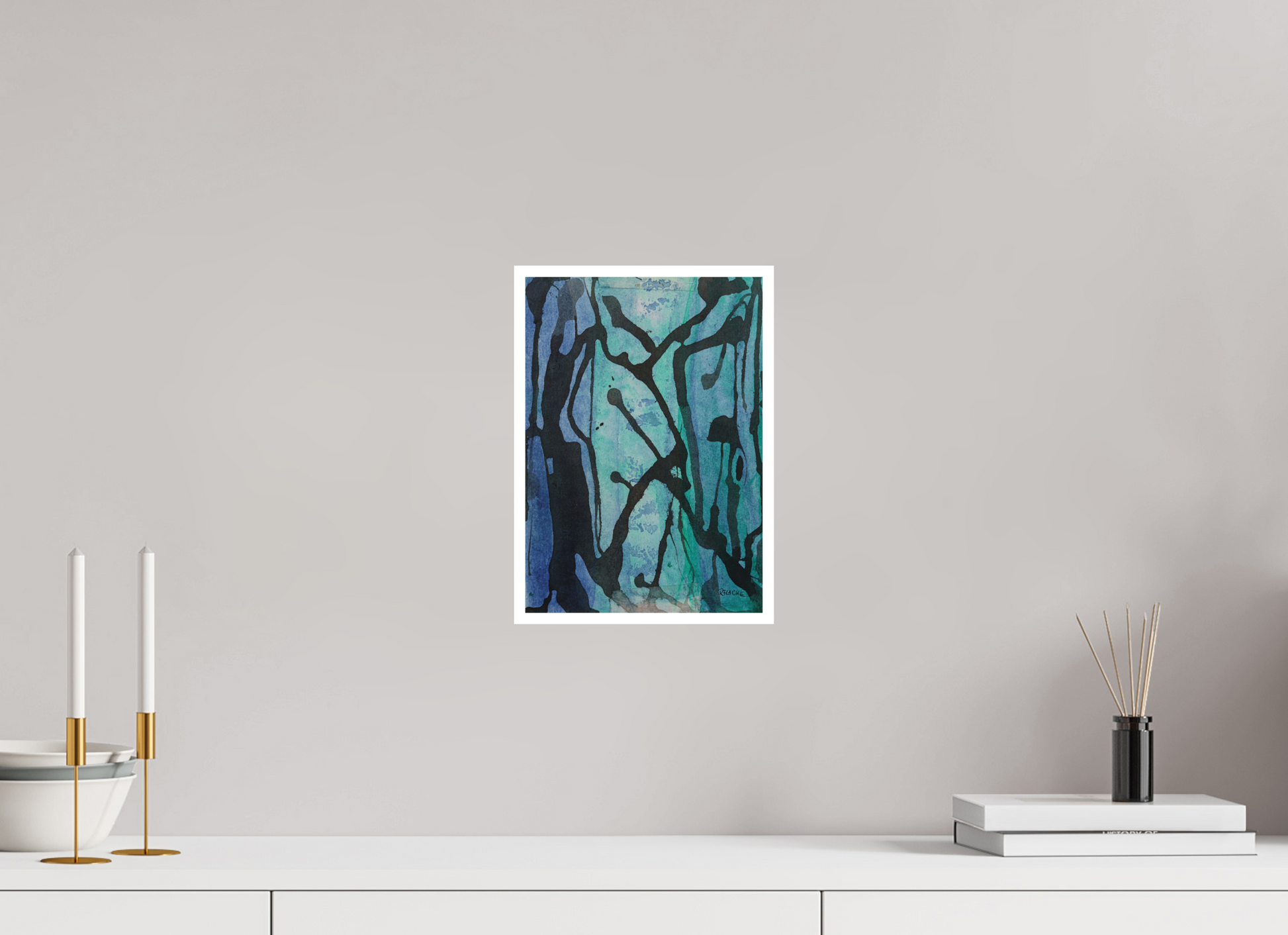 DIN A4 (21 x 29,7 cm), Fine Art Print, 1 cm Weißrand "Underwaterrun" - Fine Art Print