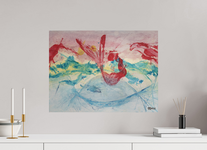 60 x 45 cm, Fine Art Print, ohne Weißrand "Mermaid in Company" - Fine Art Print