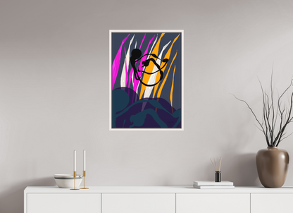 50 x 69,4 cm, Leinwandprint, matt, Ahorn weiß "Octopus Leaving" - Leinwandprint