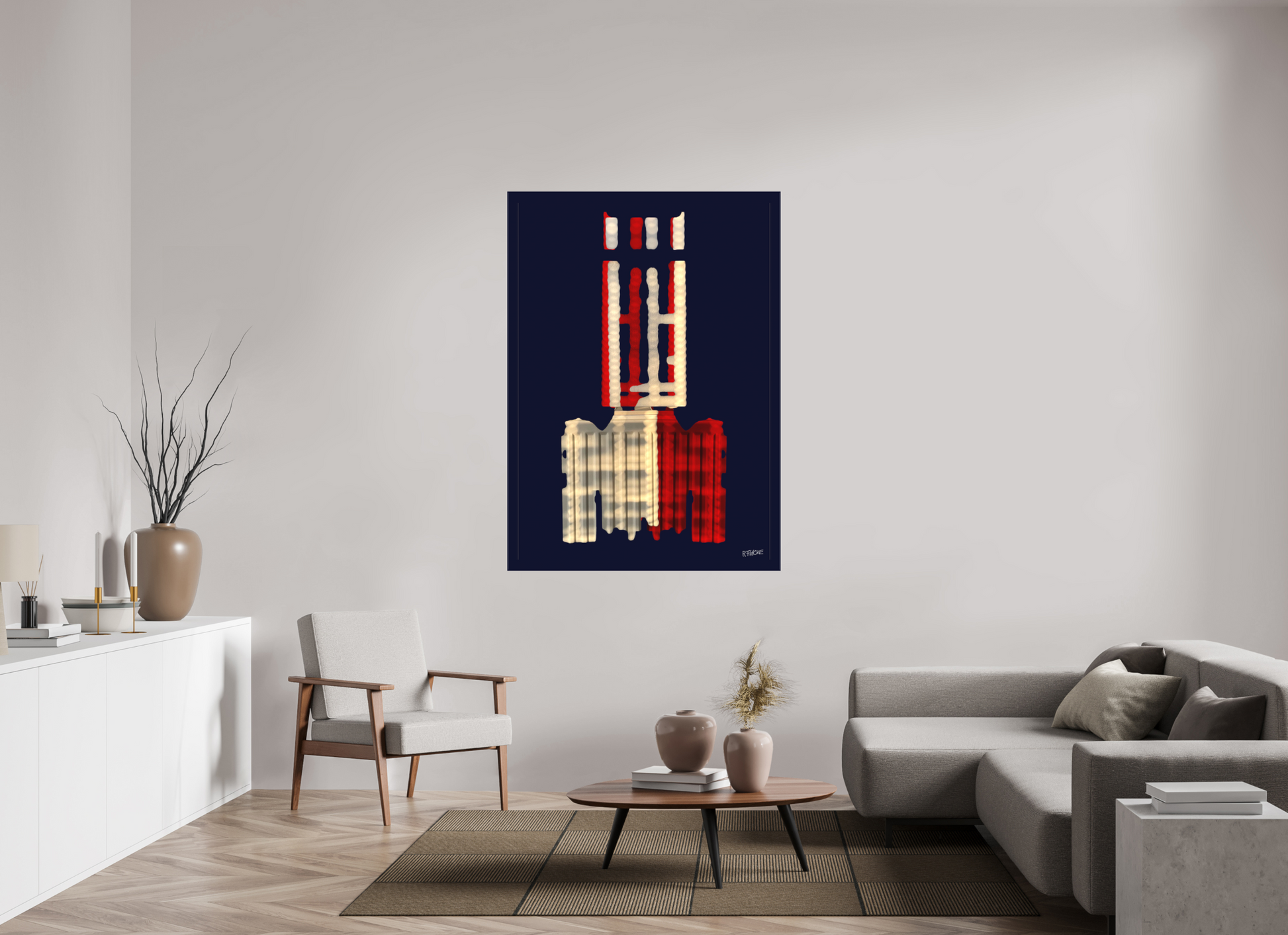 110 x 152,8 cm, Leinwandprint, matt, ohne Rahmen "Diabolo" - Leinwandprint