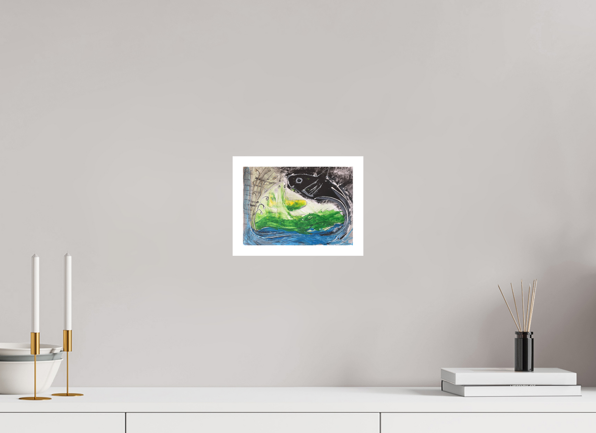 21 x 15 cm, Fine Art Print, 2 cm Weißrand "Fishing for YinYang" - Fine Art Print