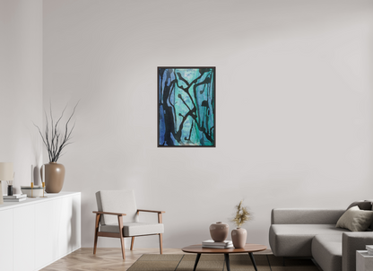 DIN A1 (59,4 x 84,1 cm), Leinwandprint, matt, Erle braun "Underwaterrun" - Canvasprint