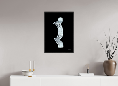 50 x 72,2 cm, Floater Frame "Zebraman/Dreamman" - Leinwandprint