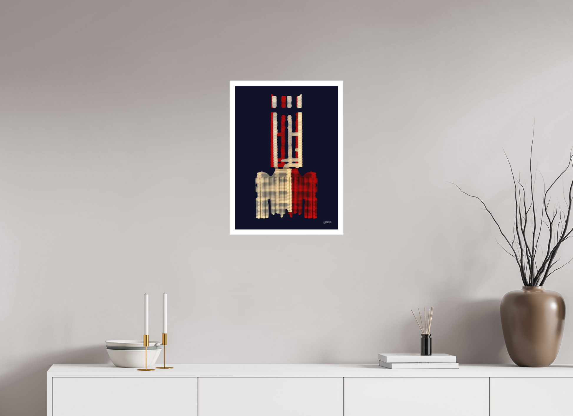 40 x 55,6 cm, Fine Art Print, 2 cm Weißrand "Diabolo" - Fine Art Print