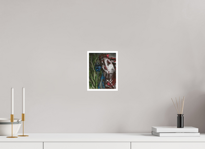 15 x 20 cm, Fine Art Print, 1 cm Weißrand "Angst" - Kunstdruck