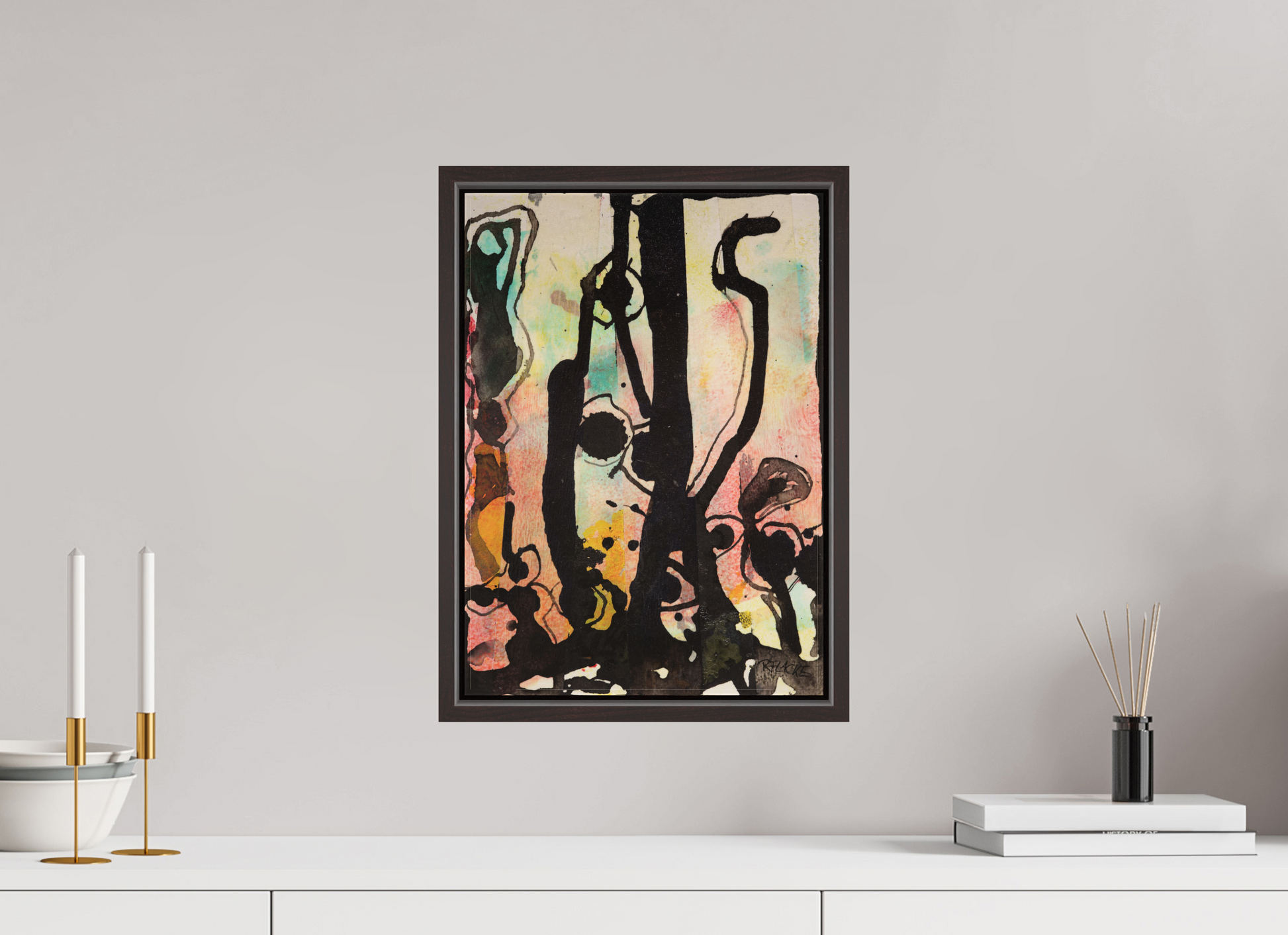 DIN A3 (29,7 x 42 cm), Leinwandprint, matt, Erle braun "Cactus garden" - Canvasprint