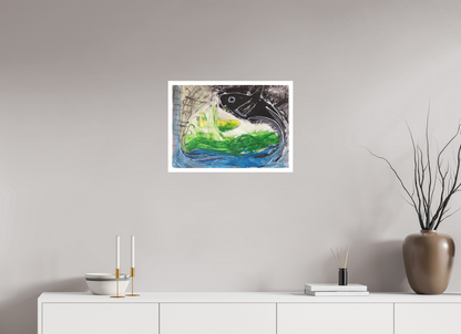 56,1 x 40 cm, Fine Art Print, 2 cm Weißrand "Fishing for YinYang" - Fine Art Print