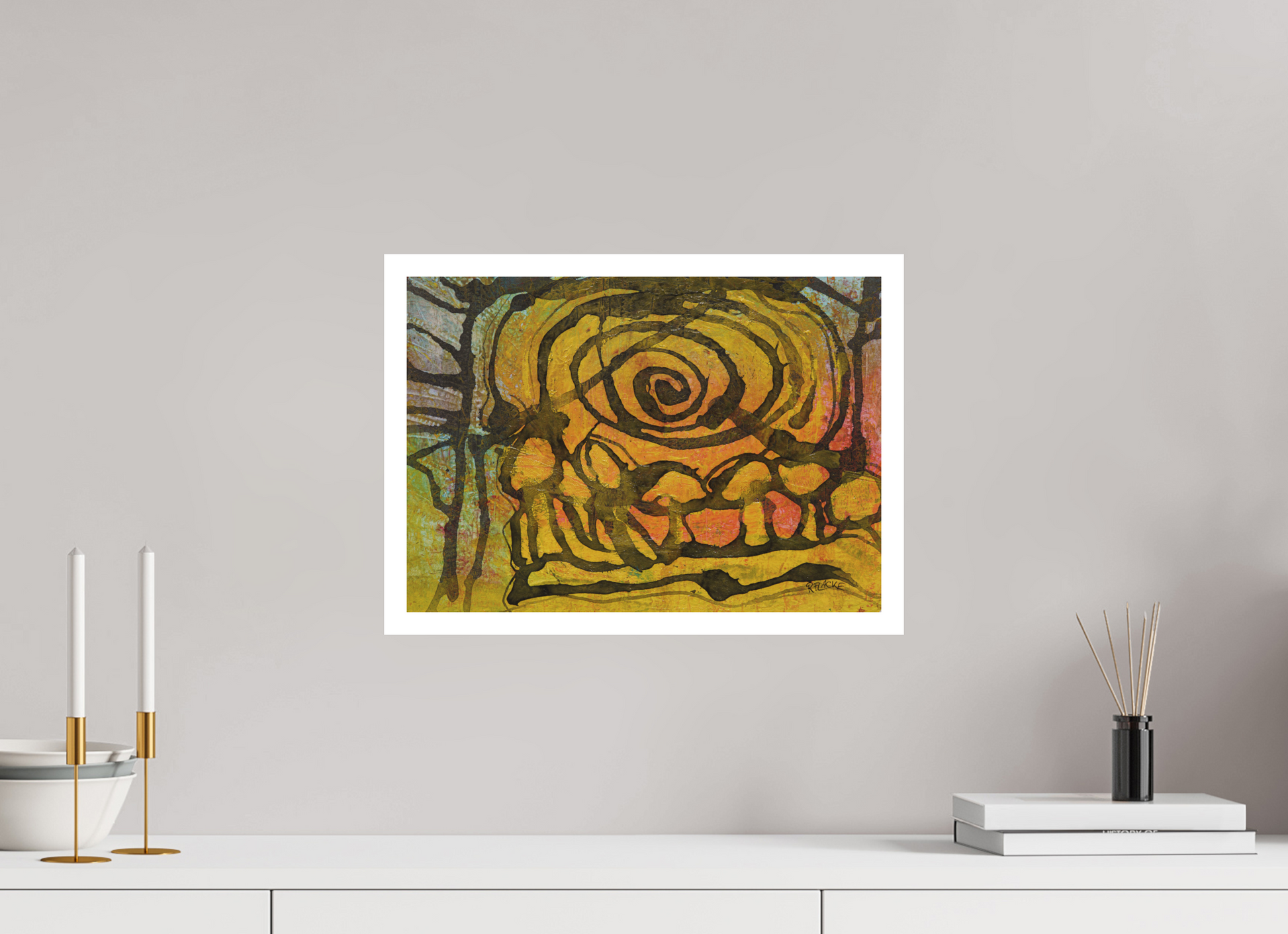 DIN A3 (42 x 29,7 cm), Fine Art Print, 2 cm Weißrand "Indian summer" - Fine Art Print