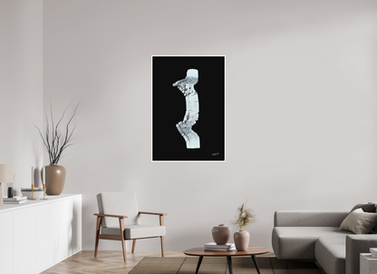 80 x 115,5 cm, Fine Art Print, 1 cm Weißrand "Zebramann" - Kunstdruck