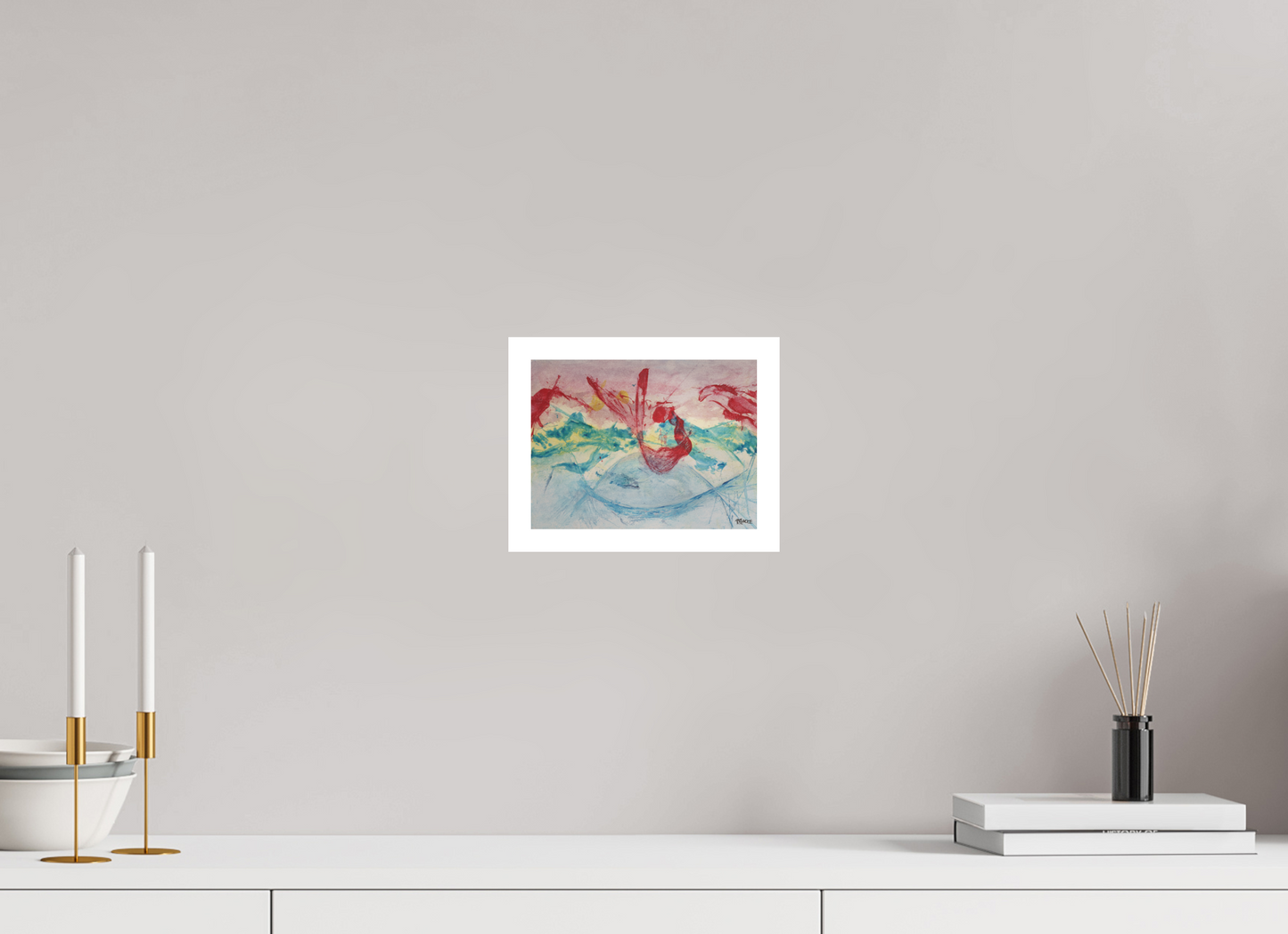 20 x 15 cm, Fine Art Print, 2 cm Weißrand "Mermaid in Company" - Fine Art Print