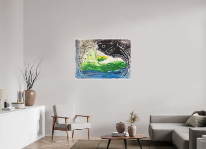 112,2 x 80 cm, Fine Art Print, 1 cm Weißrand "Fishing for YinYang" - Fine Art Print