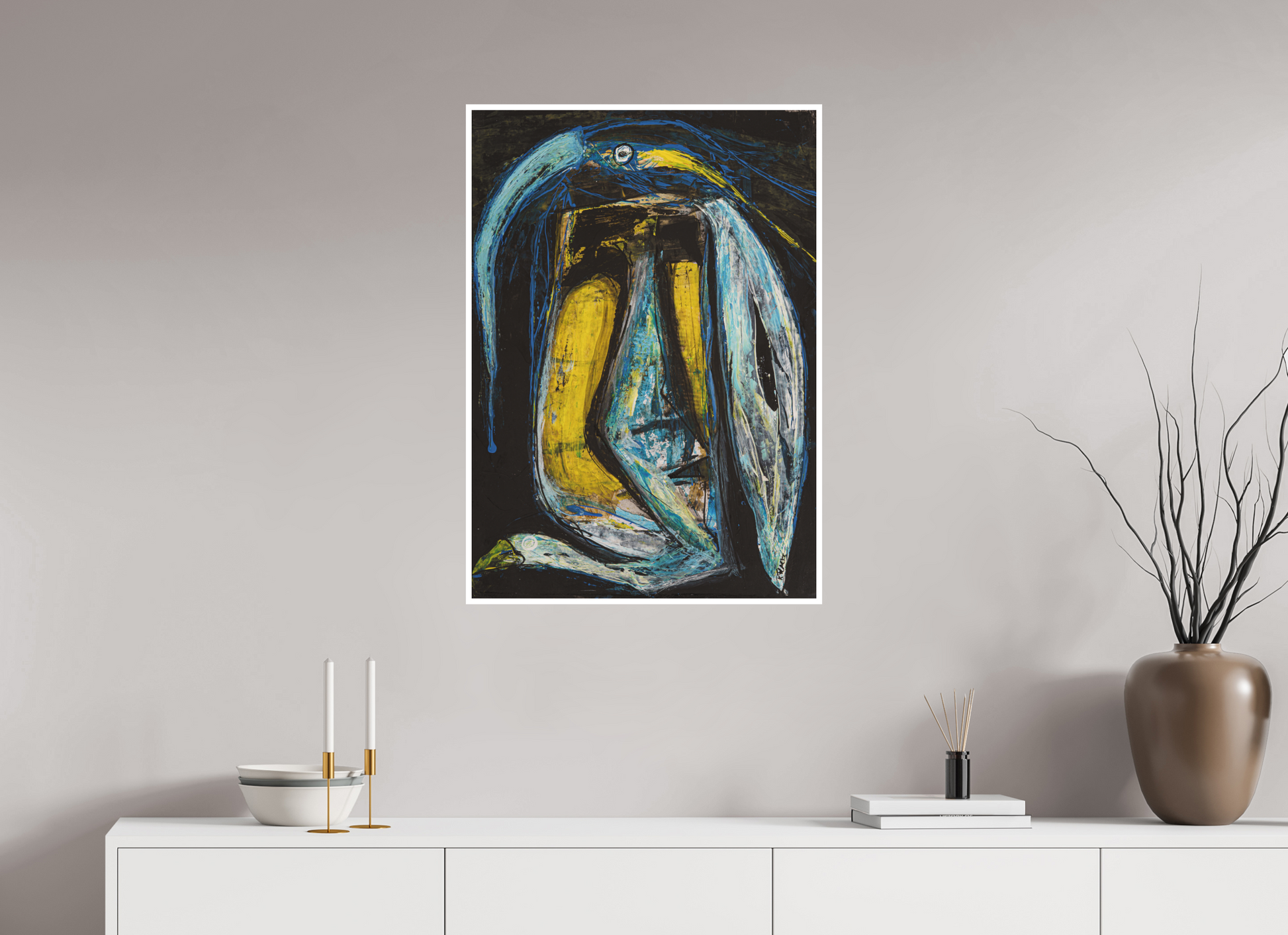 DIN A1 (59,4 x 84,1 cm), Fine Art Print, 1 cm Weißrand "Arrogans" - Fine Art Print
